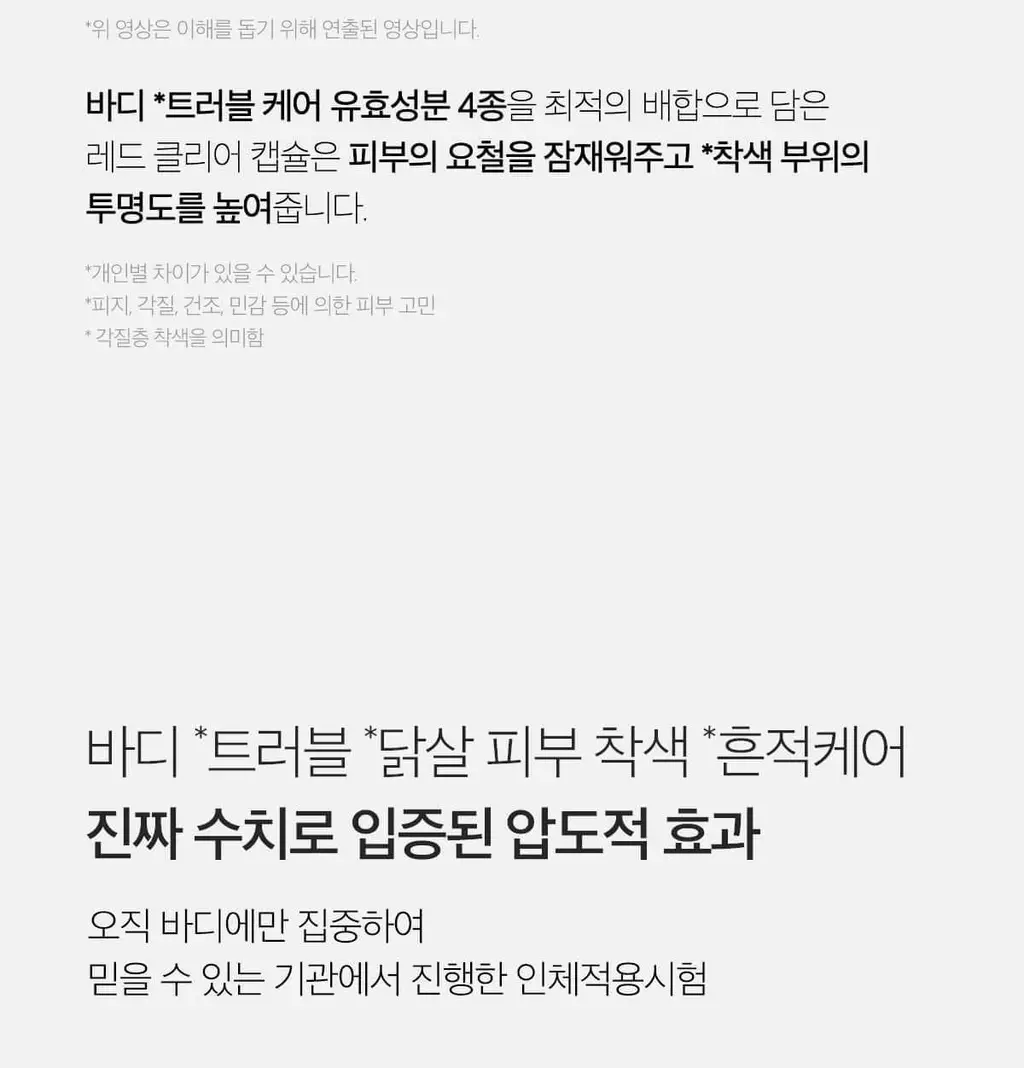 [NEW/바디트러블 케어] 메디큐브 레드 클리어 캡슐 바디로션 230ml 상세페이지 22